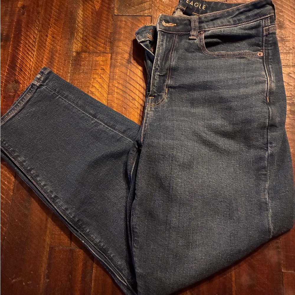 American Eagle Outfitters Dark Blue Mom Jeans